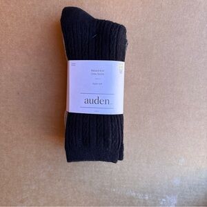 Auden Super Soft Black Crew Socks